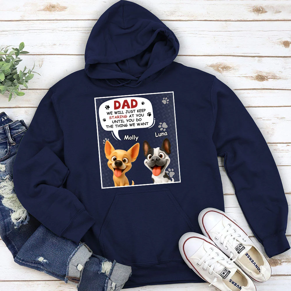 Staring At You Cartoon - Personalized Custom Hoodie - Image 2
