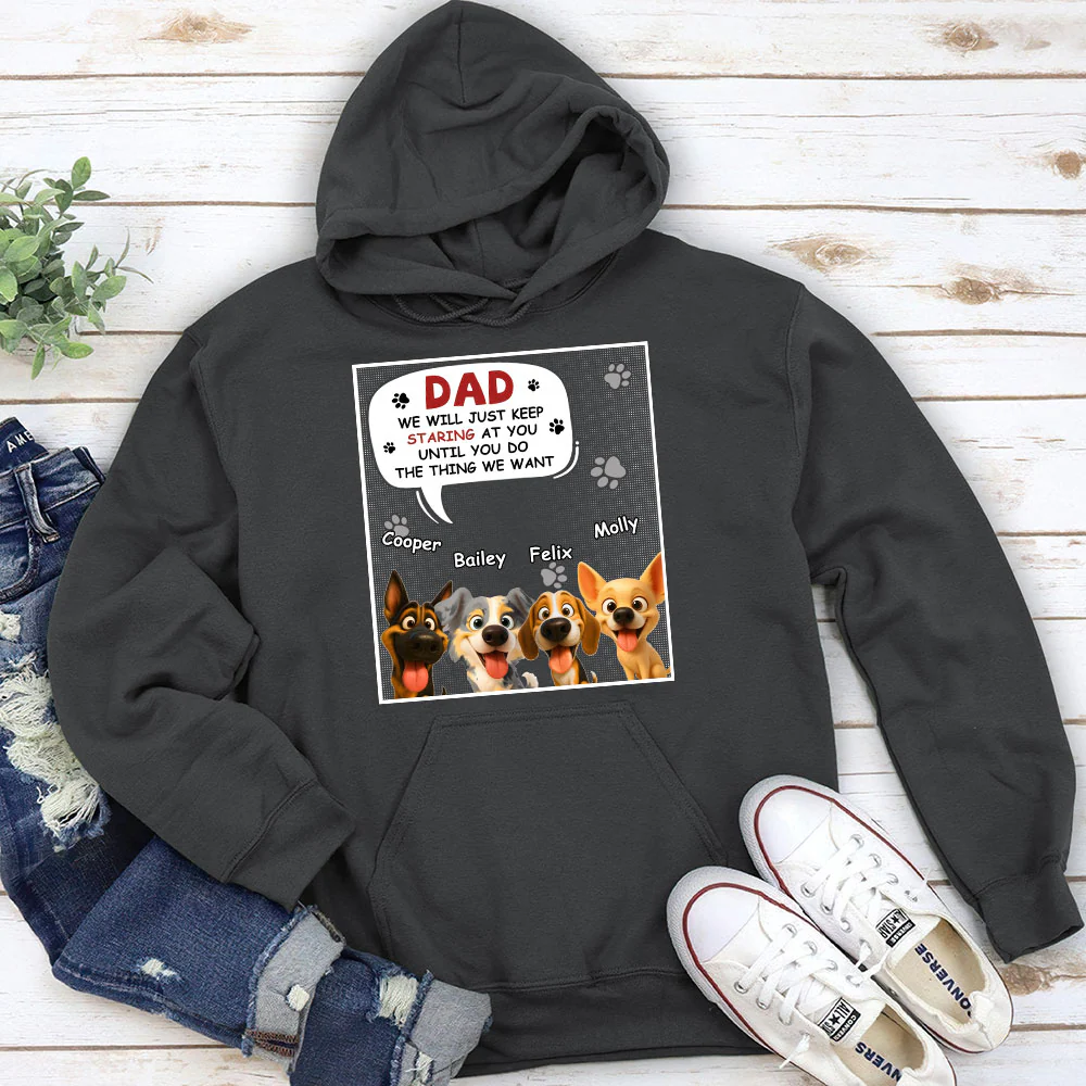 Staring At You Cartoon - Personalized Custom Hoodie - Image 5