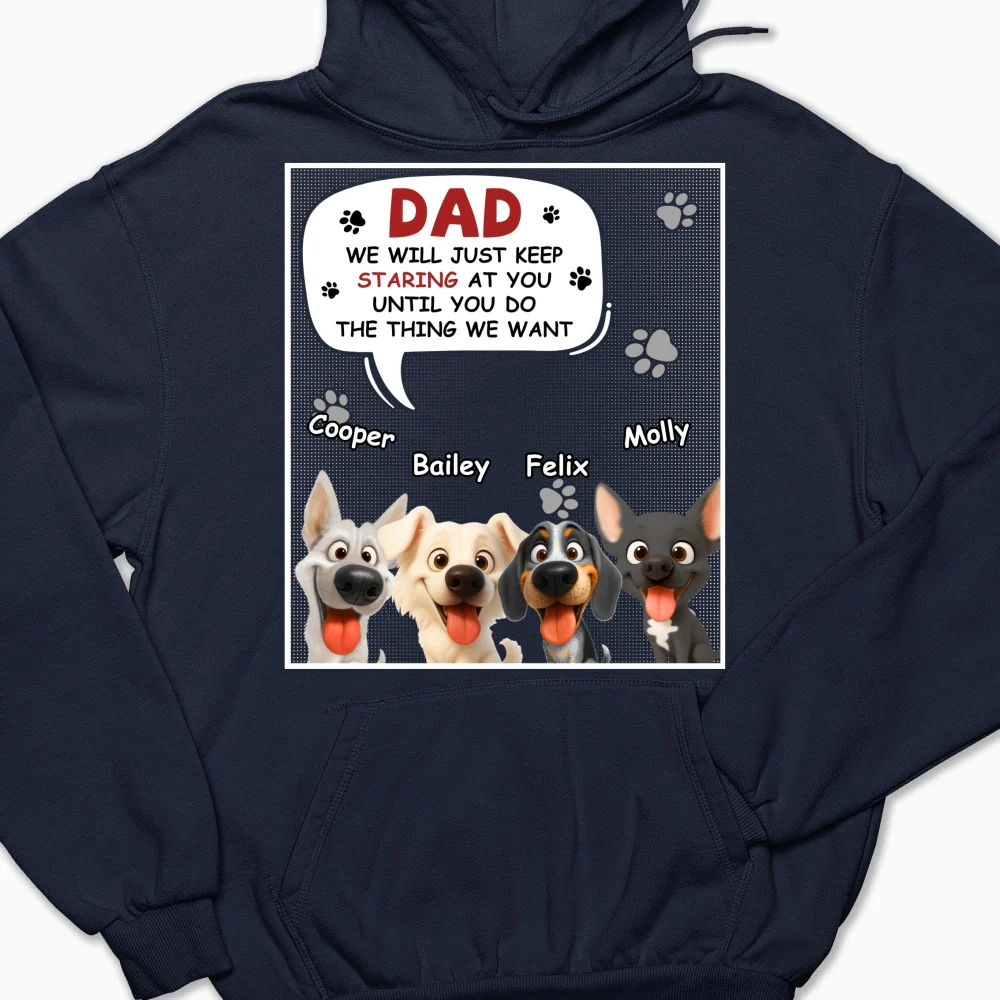 Staring At You Cartoon - Personalized Custom Hoodie - Image 6