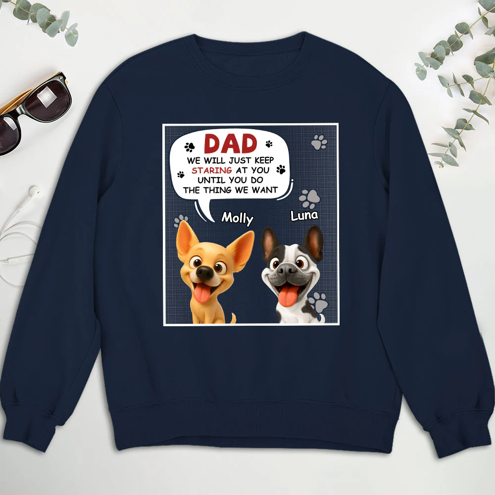 Staring At You Cartoon - Personalized Custom Sweatshirt - Image 2