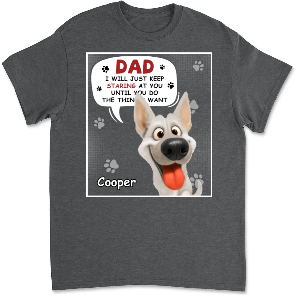 Staring At You Cartoon - Personalized Custom Unisex T-shirt - Image 10