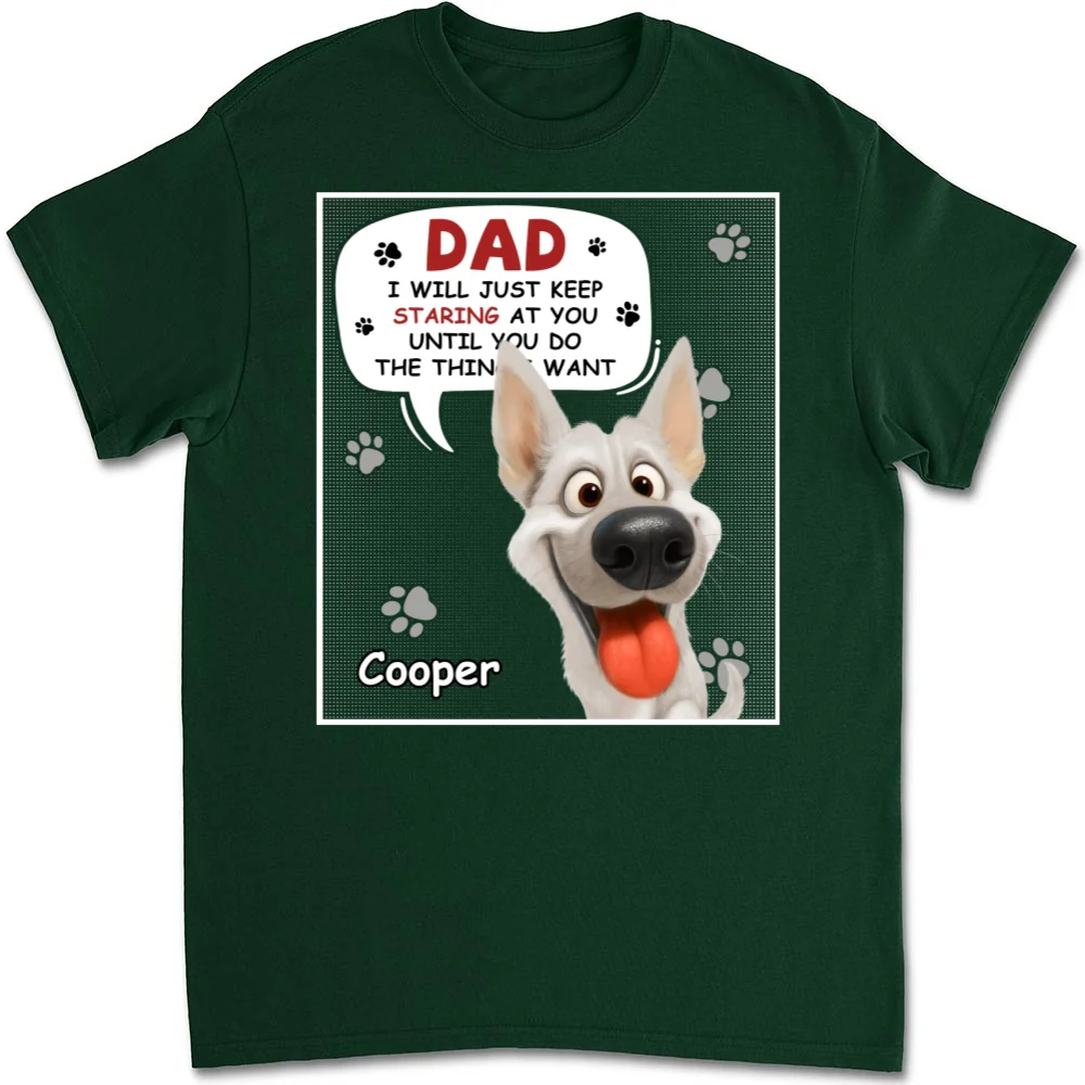 Staring At You Cartoon - Personalized Custom Unisex T-shirt - Image 8
