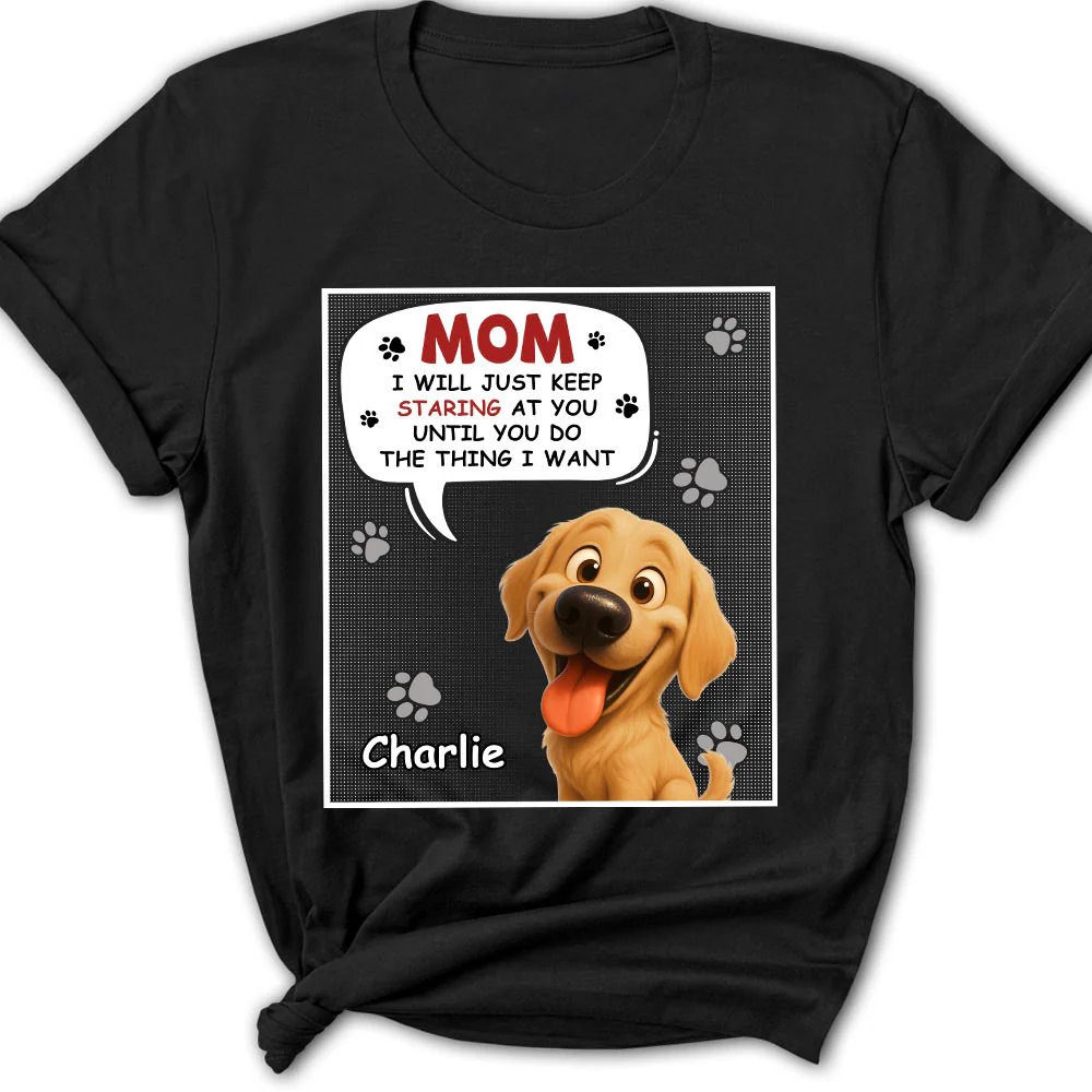 Staring At You Cartoon - Personalized Custom Women's T-shirt
