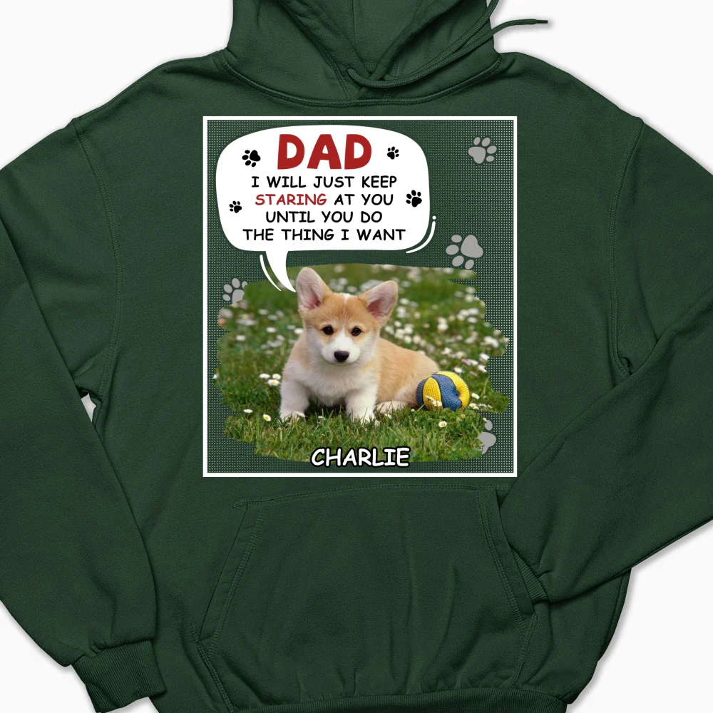 Staring At You Cartoon Photo - Personalized Custom Hoodie - Image 6