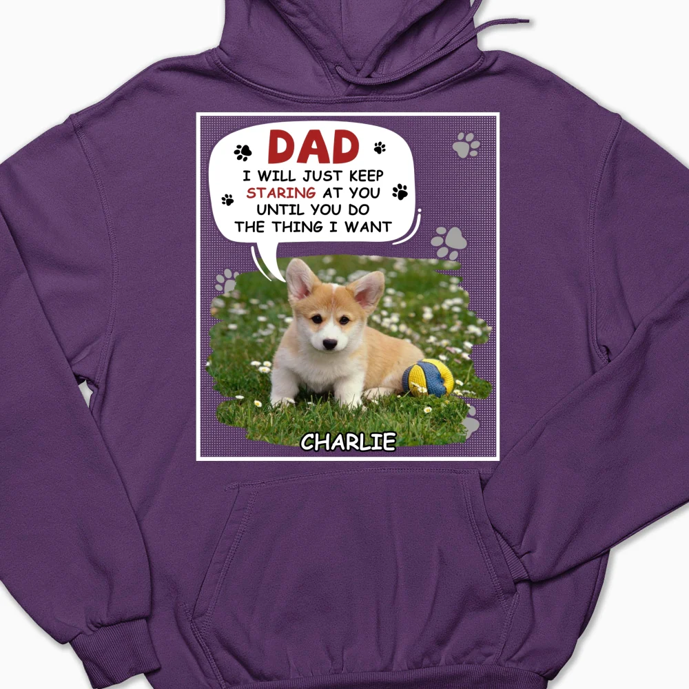 Staring At You Cartoon Photo - Personalized Custom Hoodie - Image 7