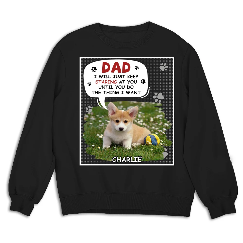 Staring At You Cartoon Photo - Personalized Custom Sweatshirt - Image 4