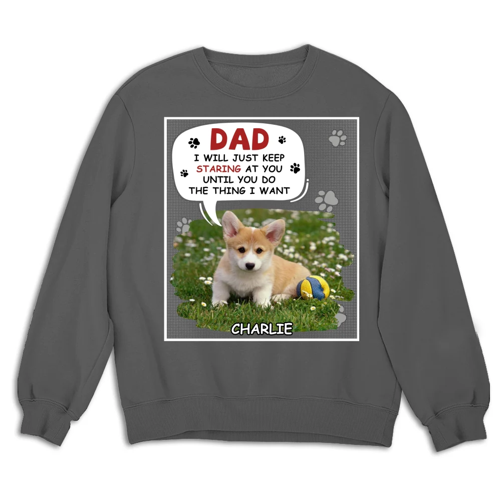 Staring At You Cartoon Photo - Personalized Custom Sweatshirt - Image 5