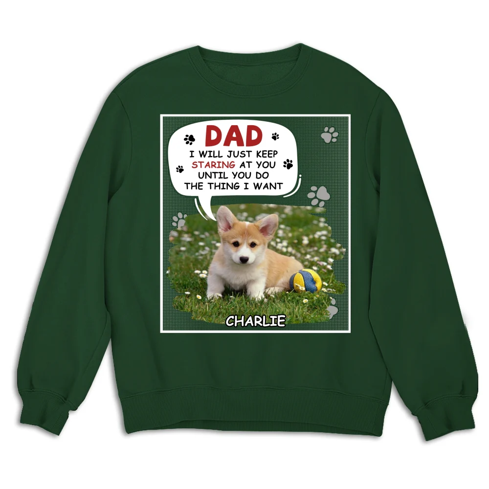 Staring At You Cartoon Photo - Personalized Custom Sweatshirt - Image 6