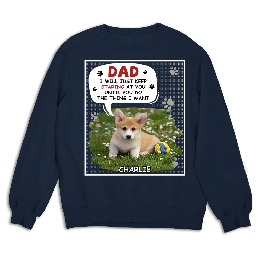 Staring At You Cartoon Photo - Personalized Custom Sweatshirt - Image 7