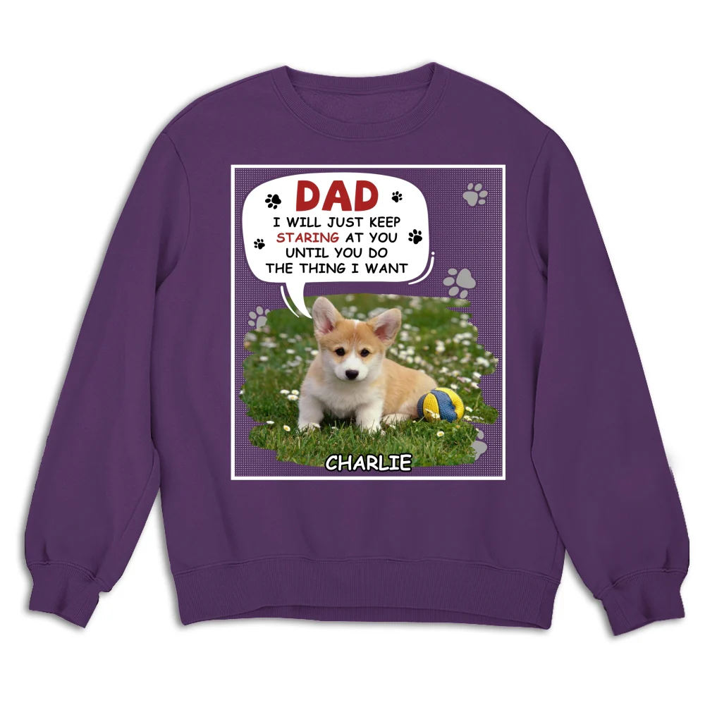 Staring At You Cartoon Photo - Personalized Custom Sweatshirt - Image 8