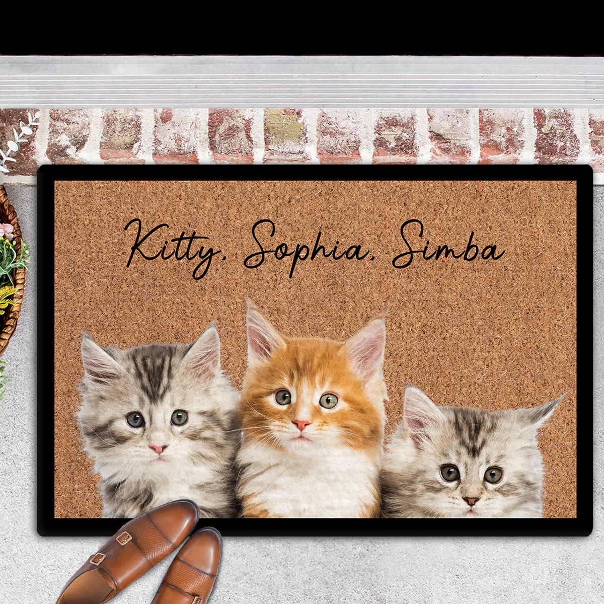Staring At You Photo - Personalized Custom Doormat