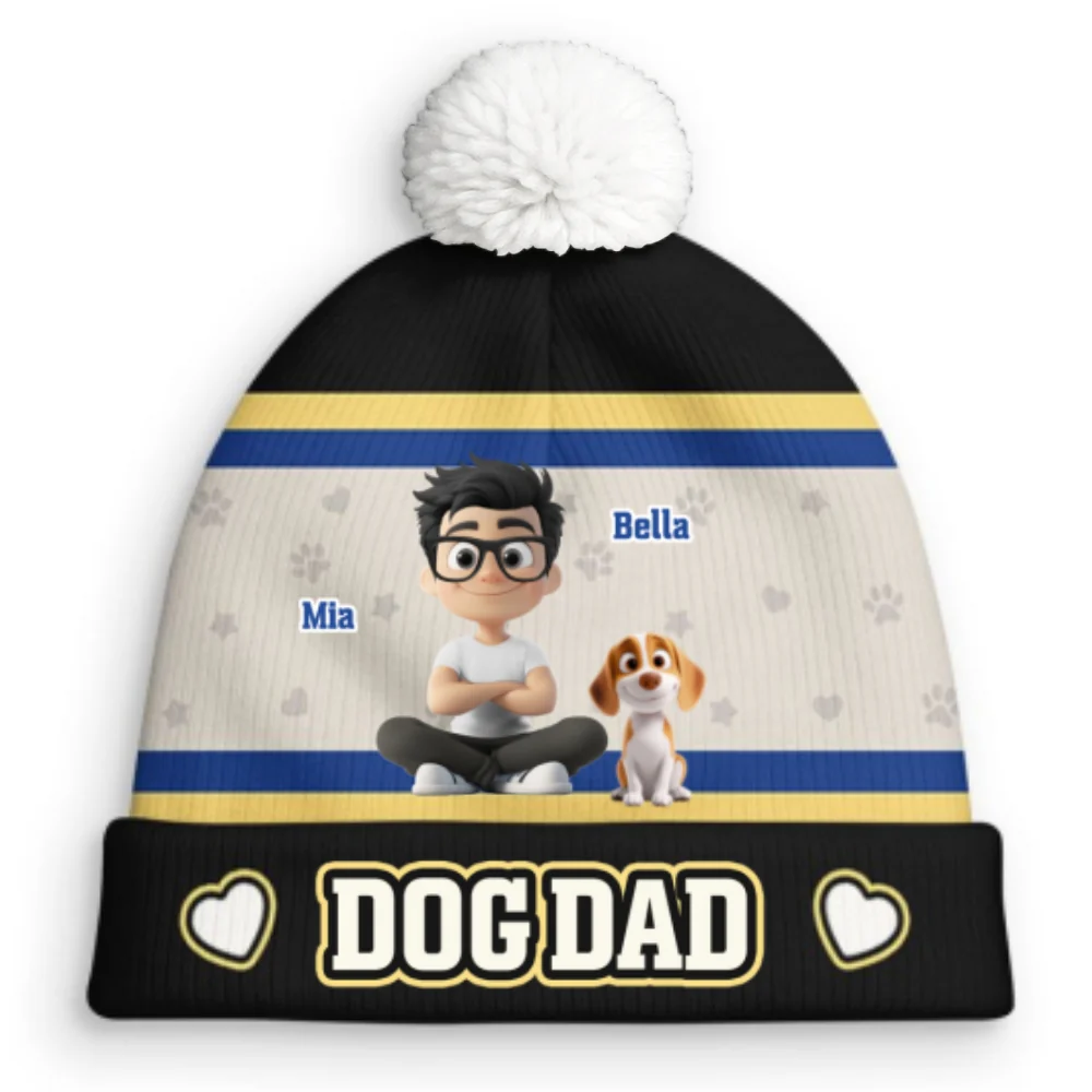 Stay By Your Side - Personalized Custom Bobble Beanie Hat - Image 8