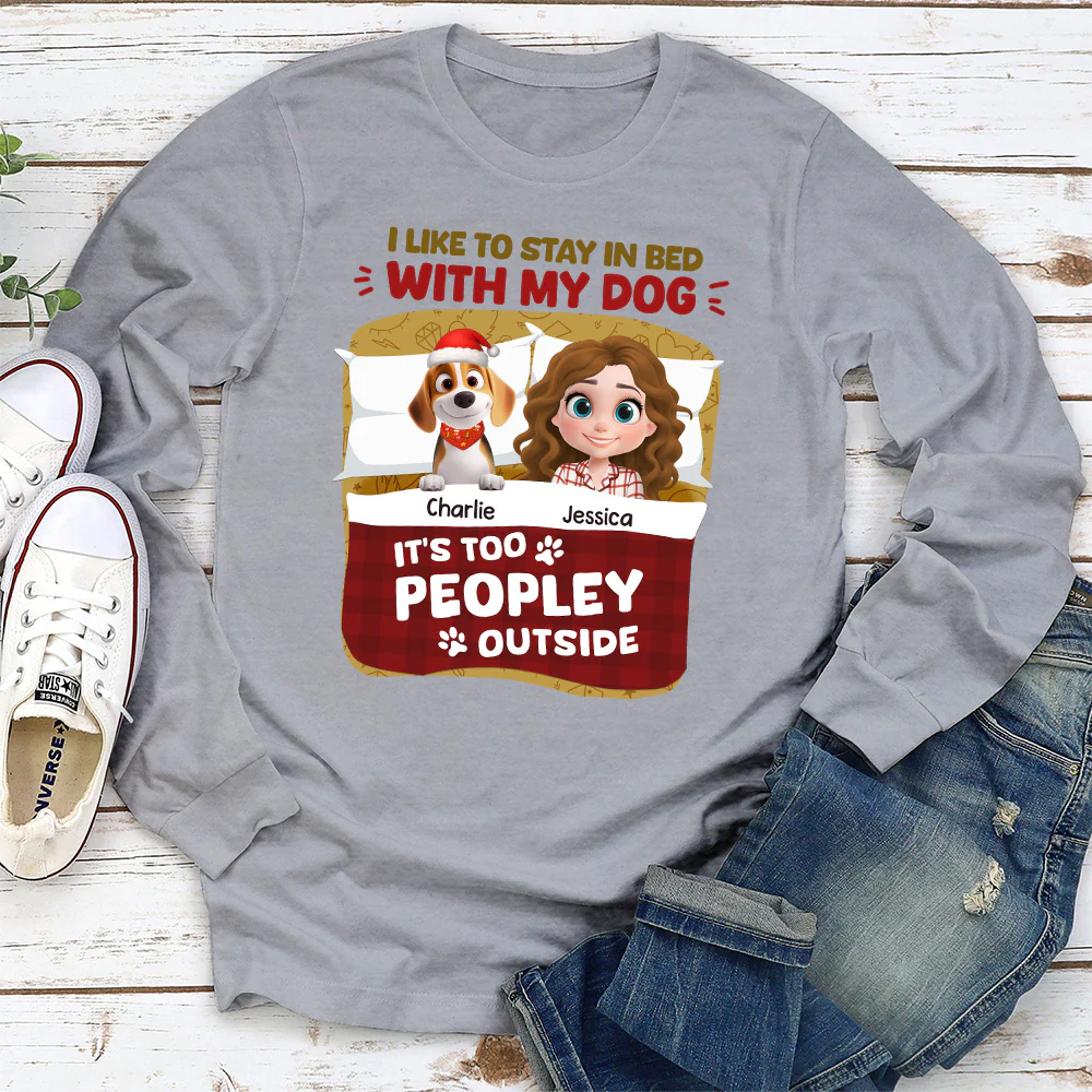 Stay Warm In Christmas Day - Personalized Custom Long Sleeve T-shirt - Image 2