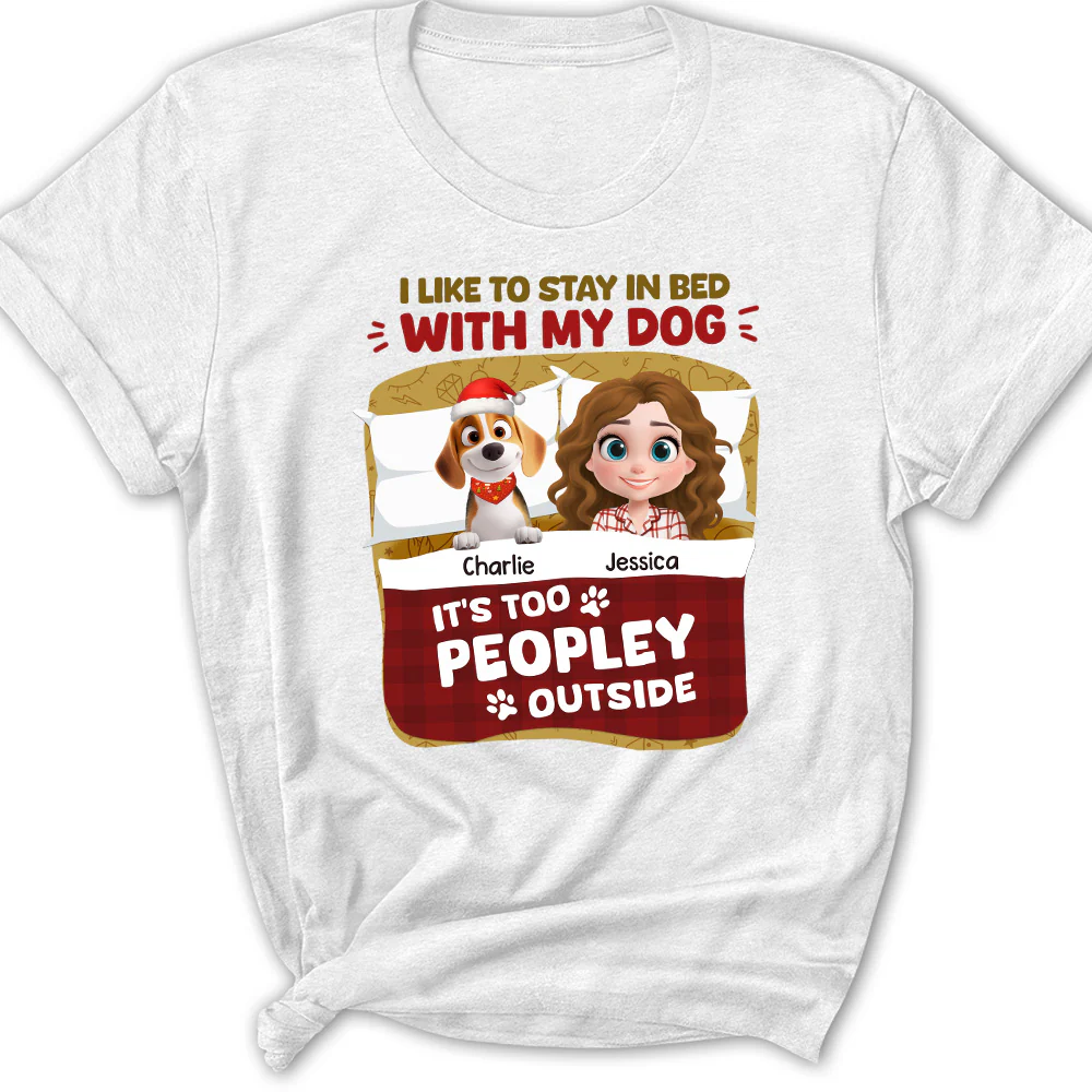 Stay Warm In Christmas Day - Personalized Custom Women's T-shirt