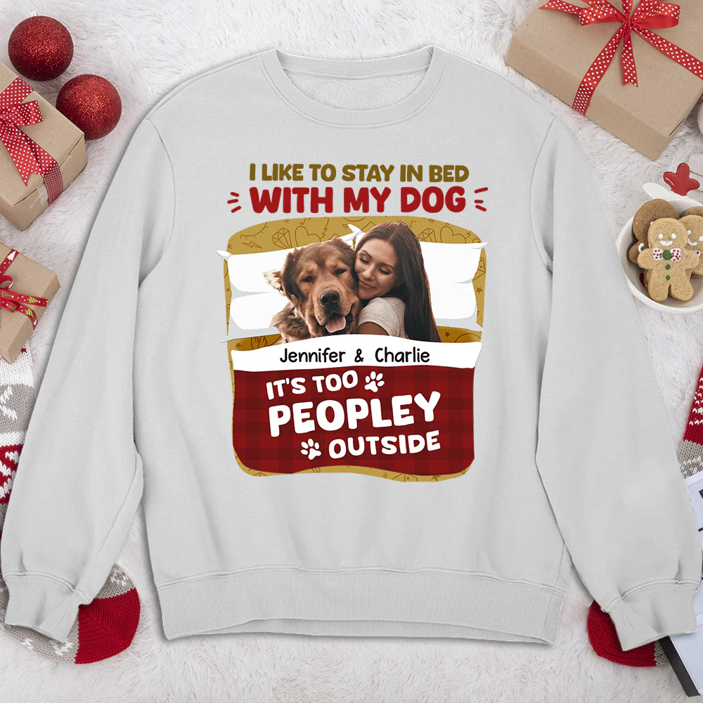 Stay Warm In Christmas Day Photo - Personalized Custom Sweatshirt