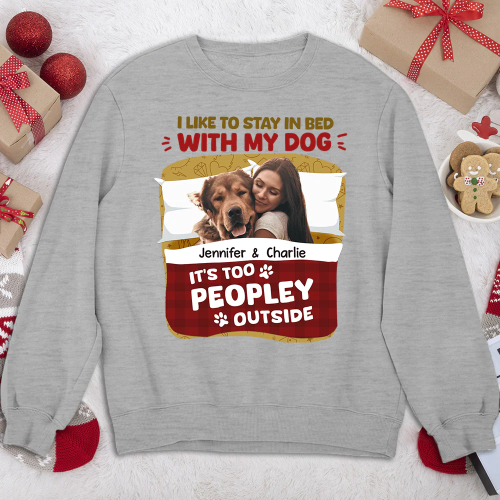 Stay Warm In Christmas Day Photo - Personalized Custom Sweatshirt - Image 2