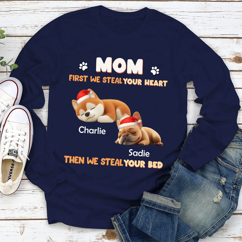 Steal Your Dog Parent Life - Personalized Custom Long Sleeve - Image 2