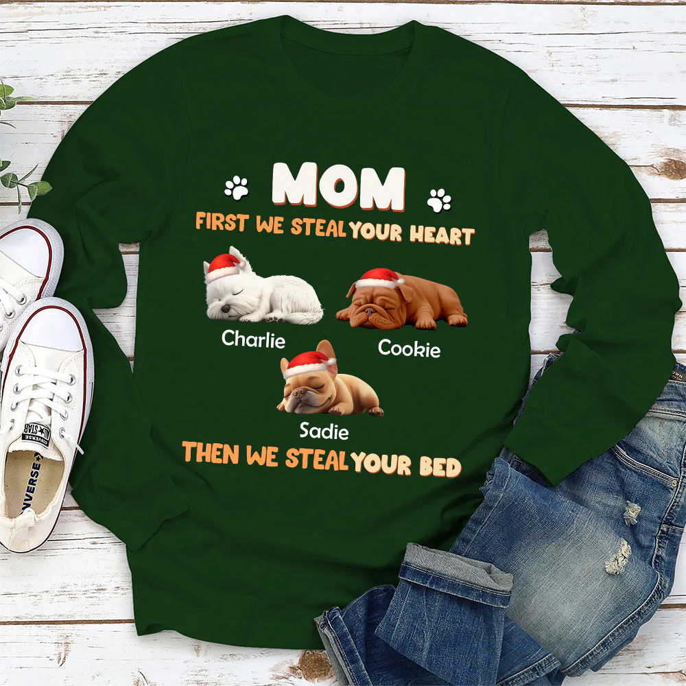 Steal Your Dog Parent Life - Personalized Custom Long Sleeve - Image 3