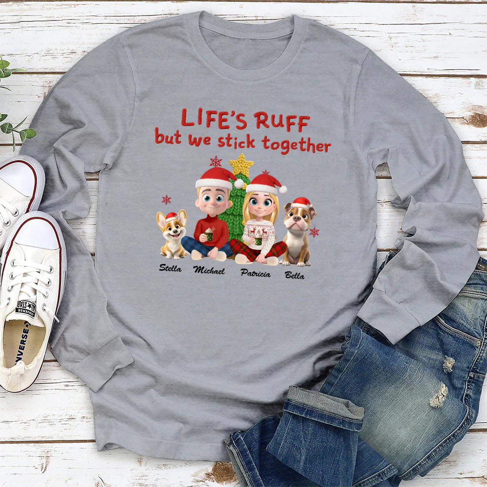 Stick Together Despite All - Personalized Custom Long Sleeve T-Shirt - Image 2