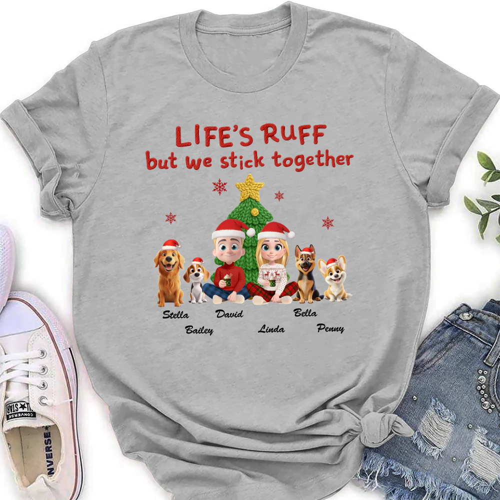 Stick Together Despite All - Personalized Custom Women's T-Shirt - Image 2