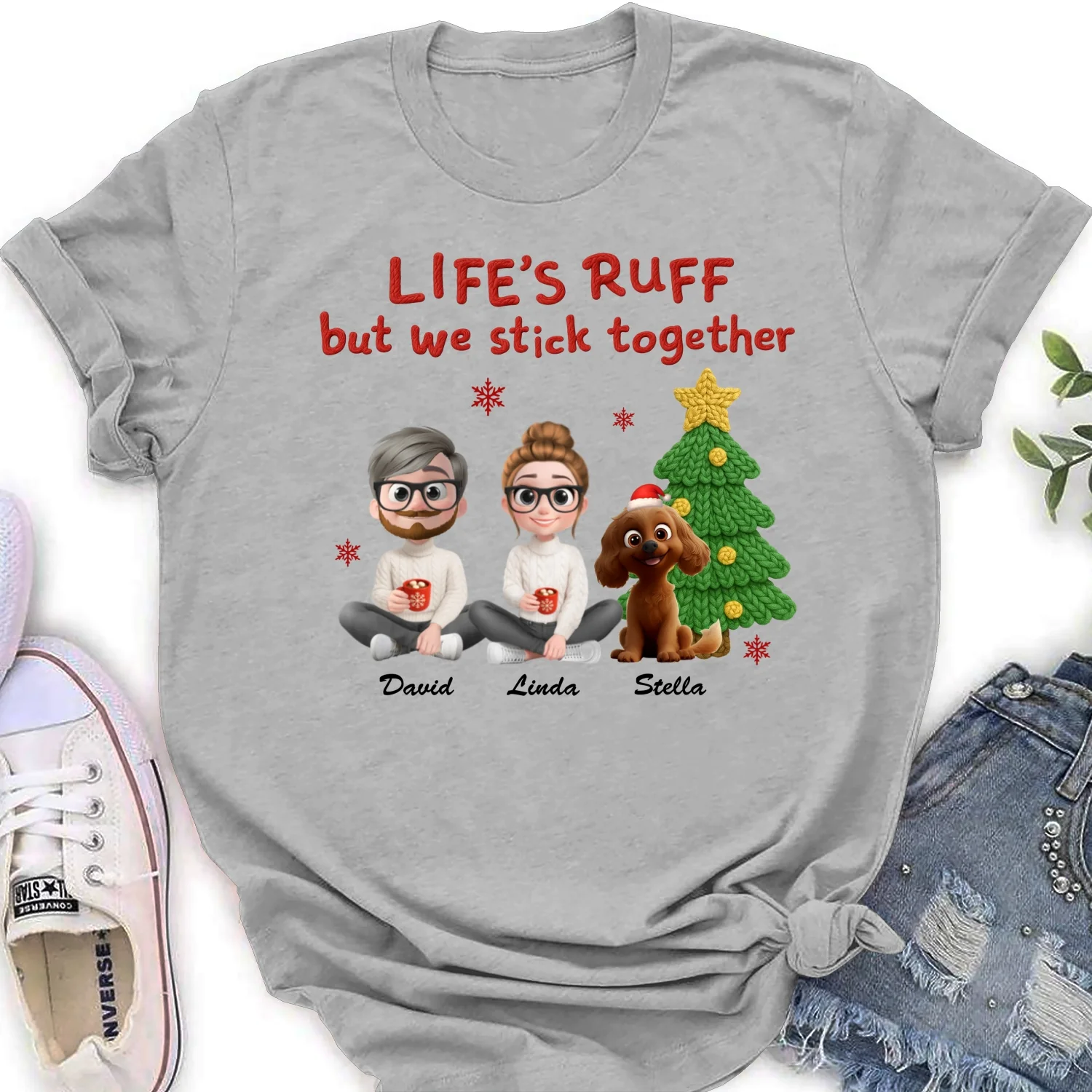 Stick Together Despite All - Personalized Custom Women's T-Shirt - Image 6