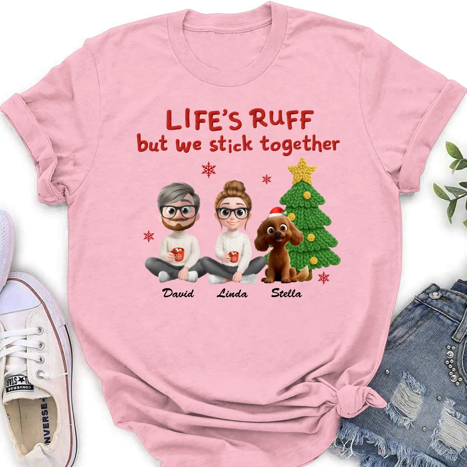 Stick Together Despite All - Personalized Custom Women's T-Shirt - Image 7