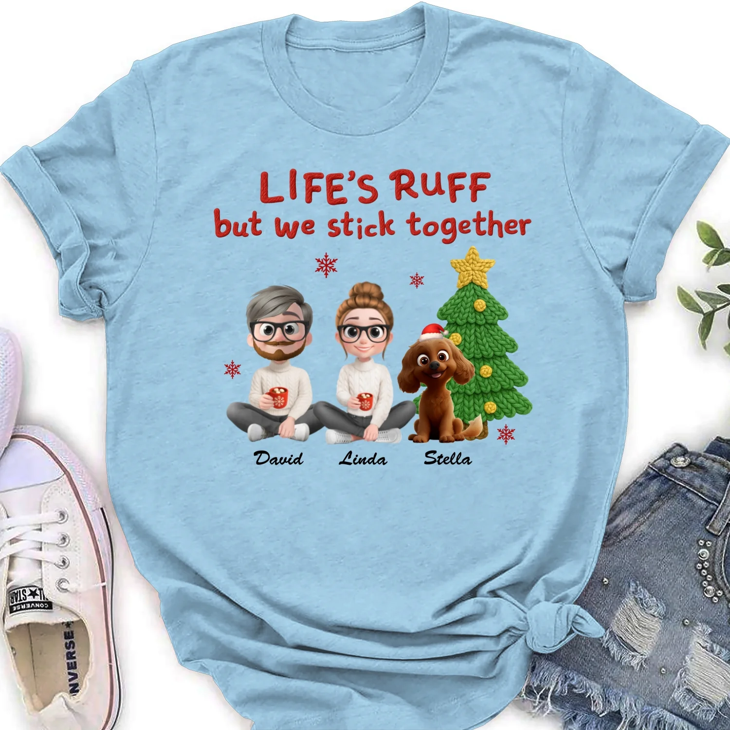 Stick Together Despite All - Personalized Custom Women's T-Shirt - Image 8