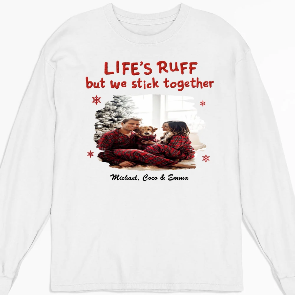 Stick Together Despite All Photo - Personalized Custom Long Sleeve T-Shirt - Image 5
