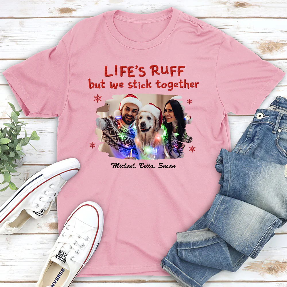 Stick Together Despite All Photo - Personalized Custom Unisex T-Shirt - Image 4