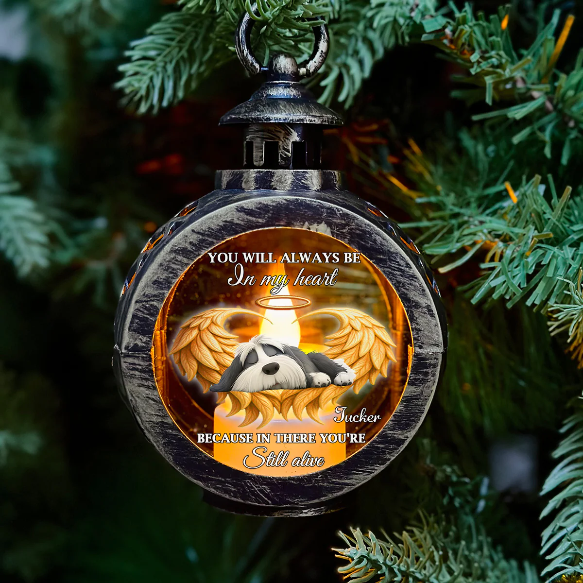 Still Alive - Personalized Custom Christmas Lantern - Image 2