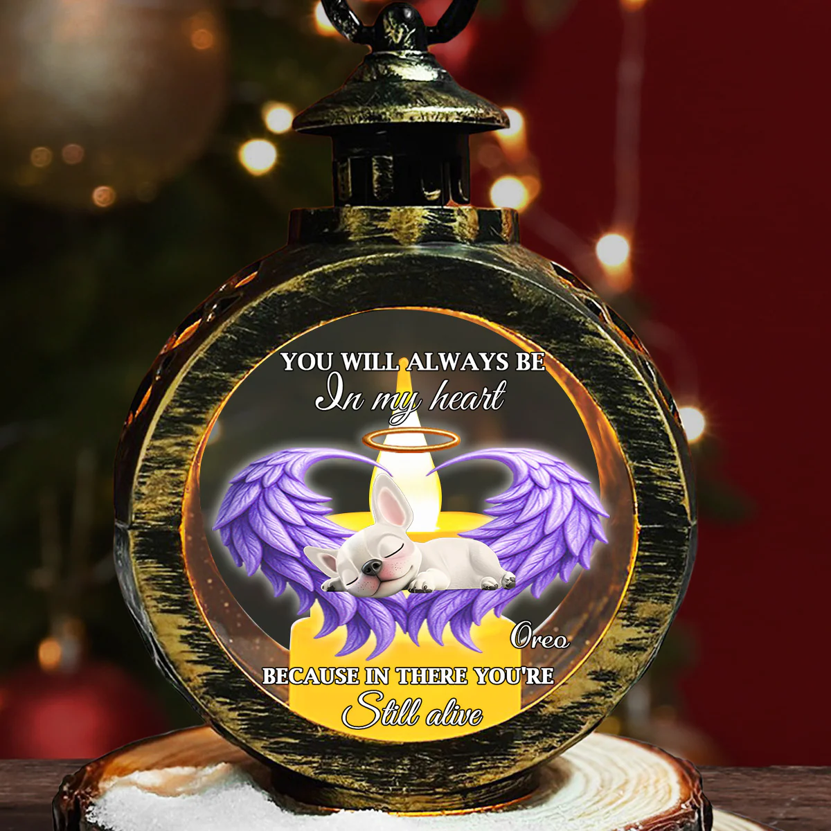 Still Alive - Personalized Custom Christmas Lantern - Image 6