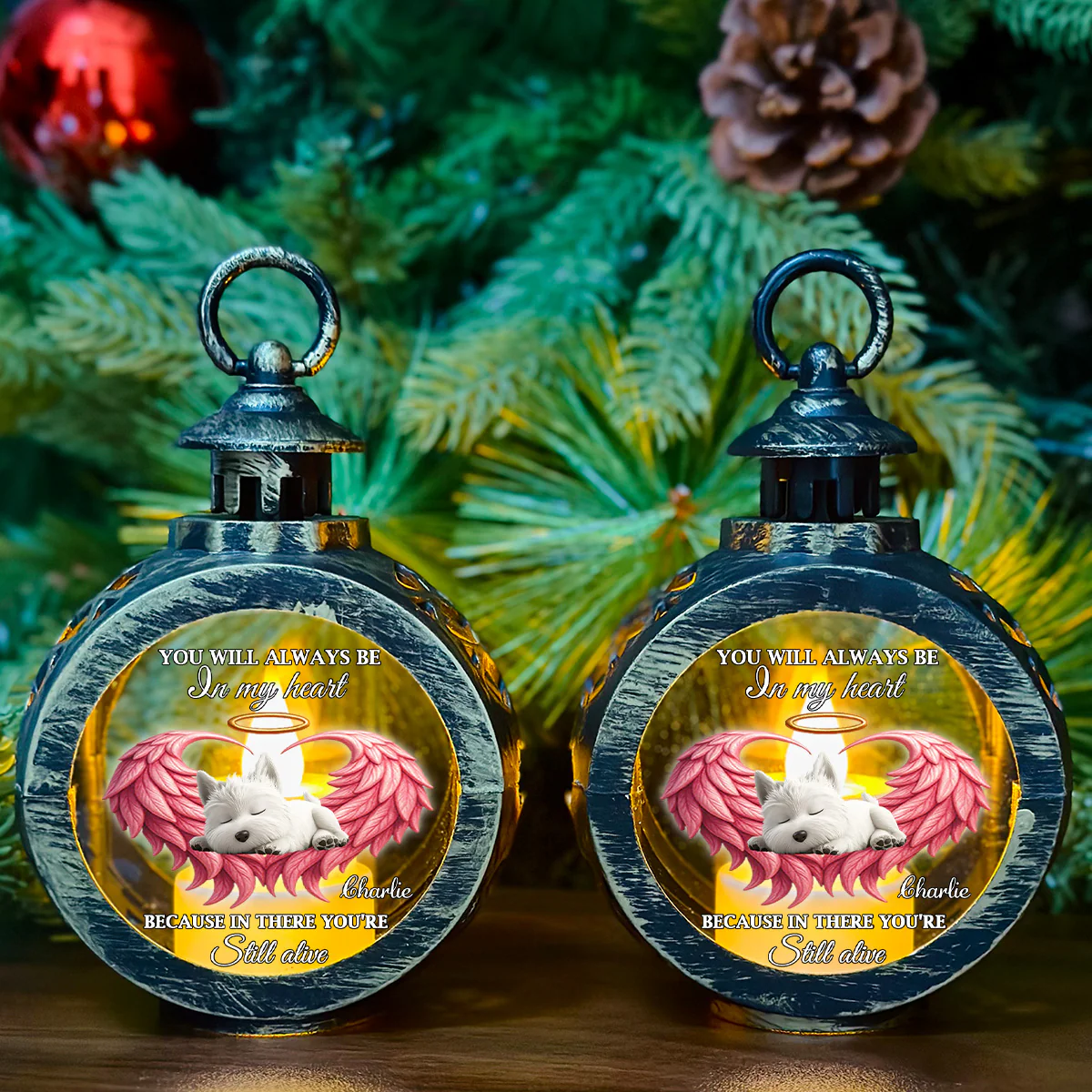 Still Alive - Personalized Custom Christmas Lantern - Image 7