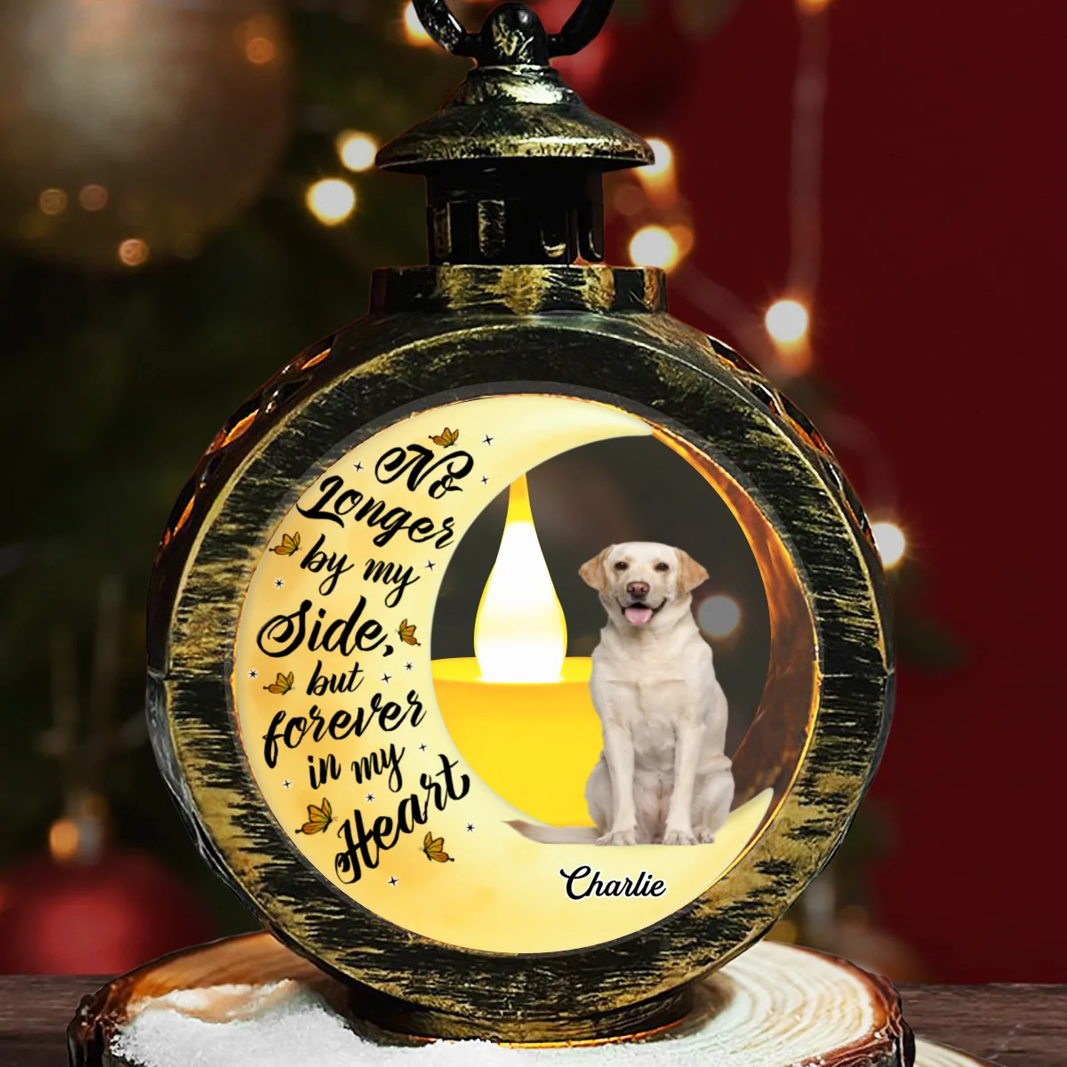 Still Think Of You Photo - Personalized Custom Christmas Lantern - Image 7