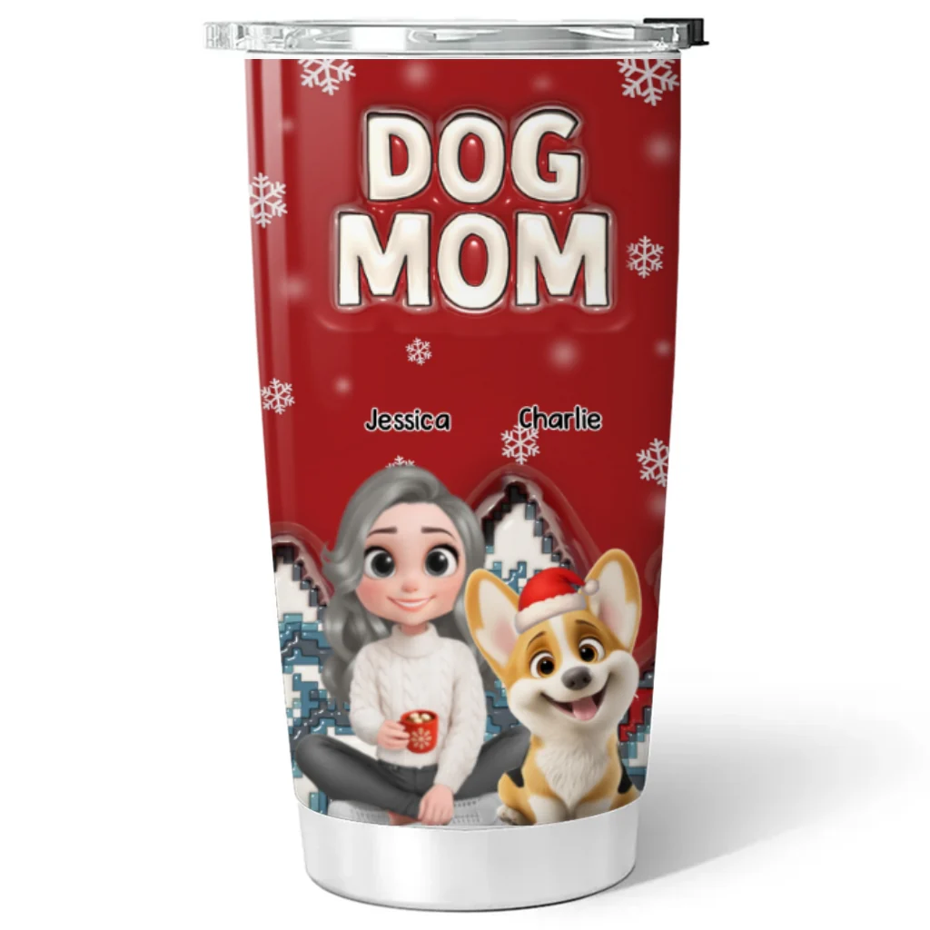 Stop Here With Us Santa - Personalized Custom 3D Inflated Effect Tumbler - Image 6