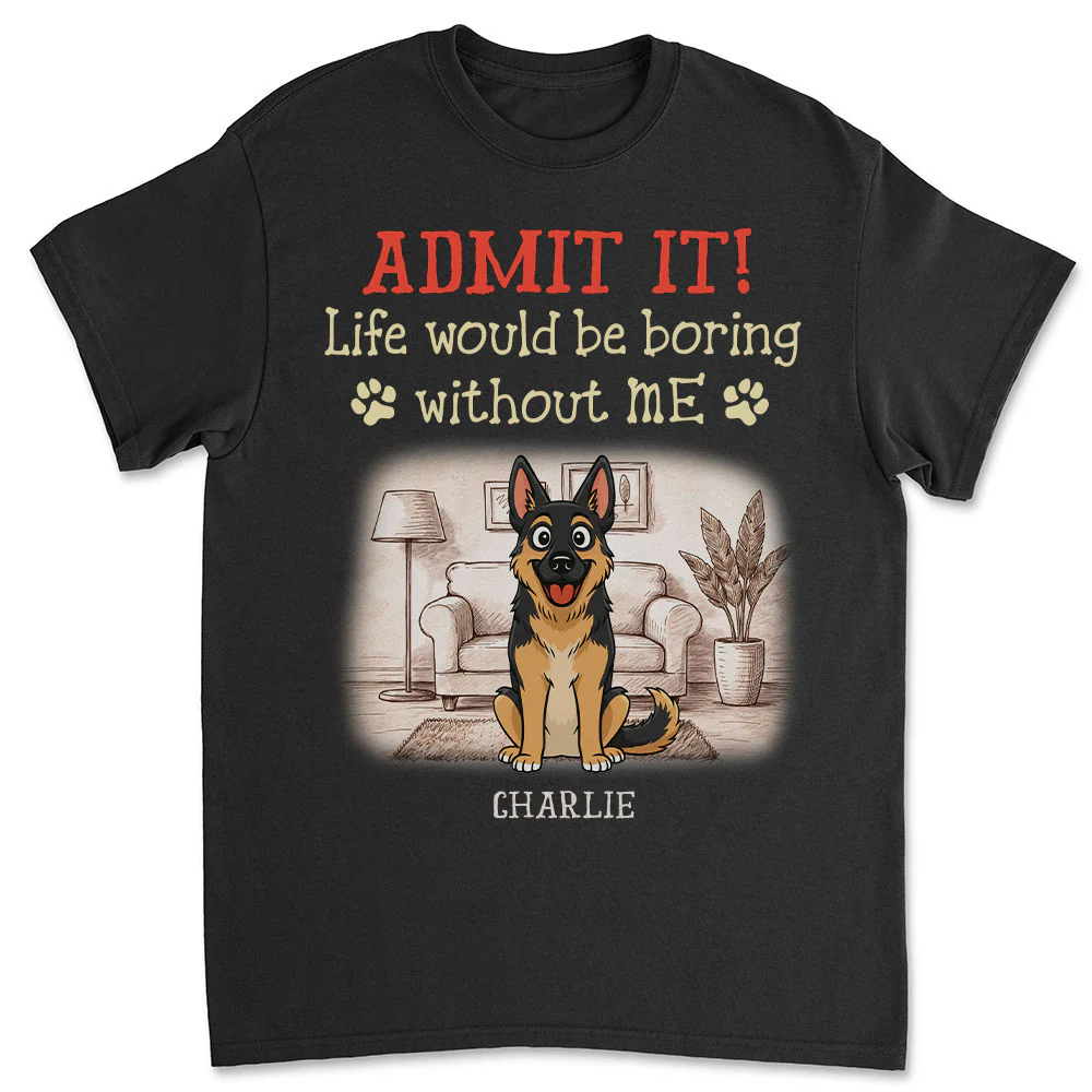 Storybook Dog Admits It - Personalized Custom Unisex T-Shirt