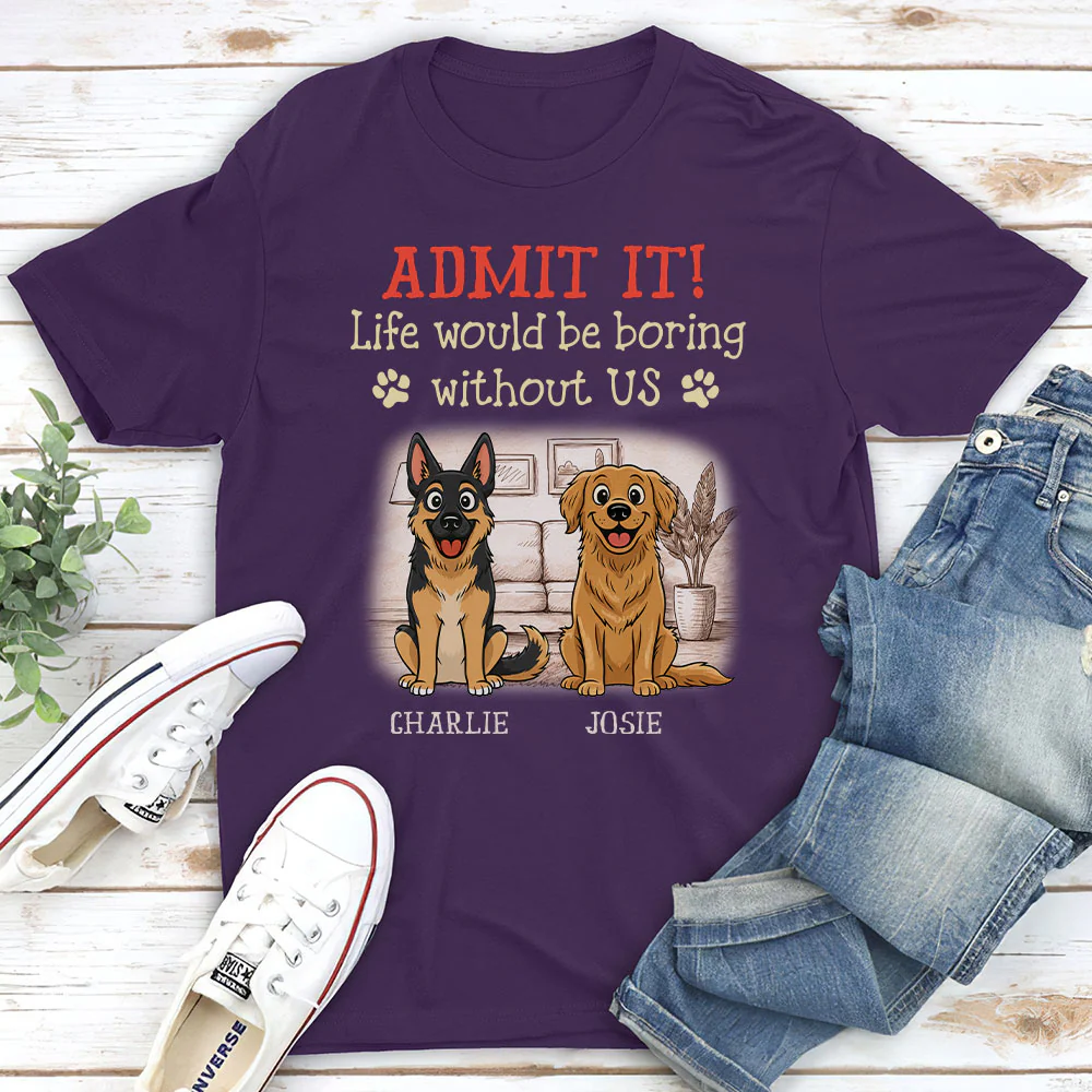 Storybook Dog Admits It - Personalized Custom Unisex T-Shirt - Image 4