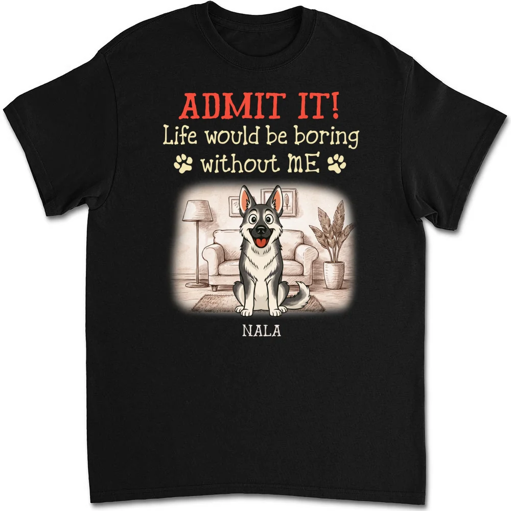 Storybook Dog Admits It - Personalized Custom Unisex T-Shirt - Image 6