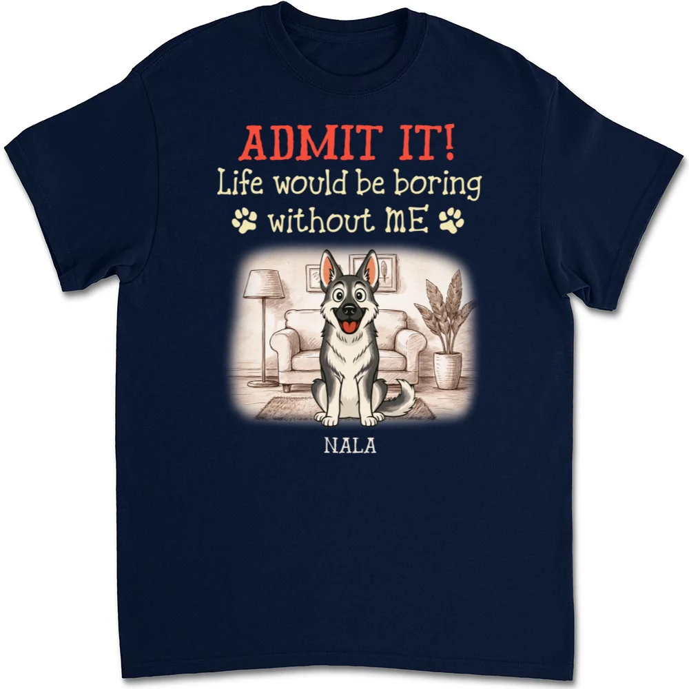 Storybook Dog Admits It - Personalized Custom Unisex T-Shirt - Image 7