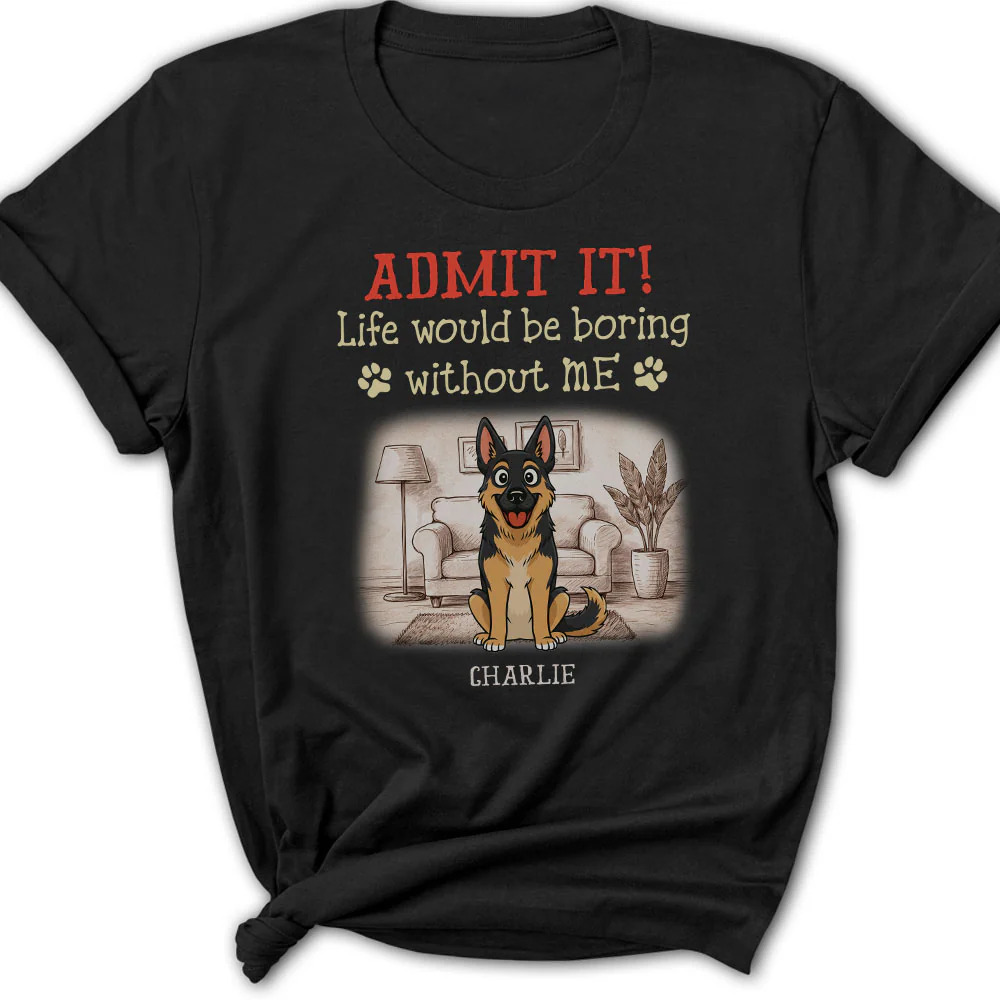Storybook Dog Admits It - Personalized Custom Women's T-Shirt