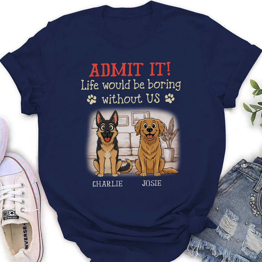 Storybook Dog Admits It - Personalized Custom Women's T-Shirt - Image 2