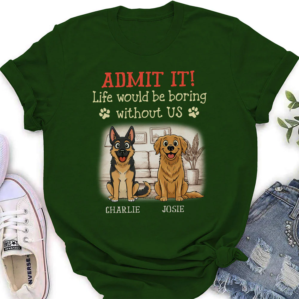 Storybook Dog Admits It - Personalized Custom Women's T-Shirt - Image 3
