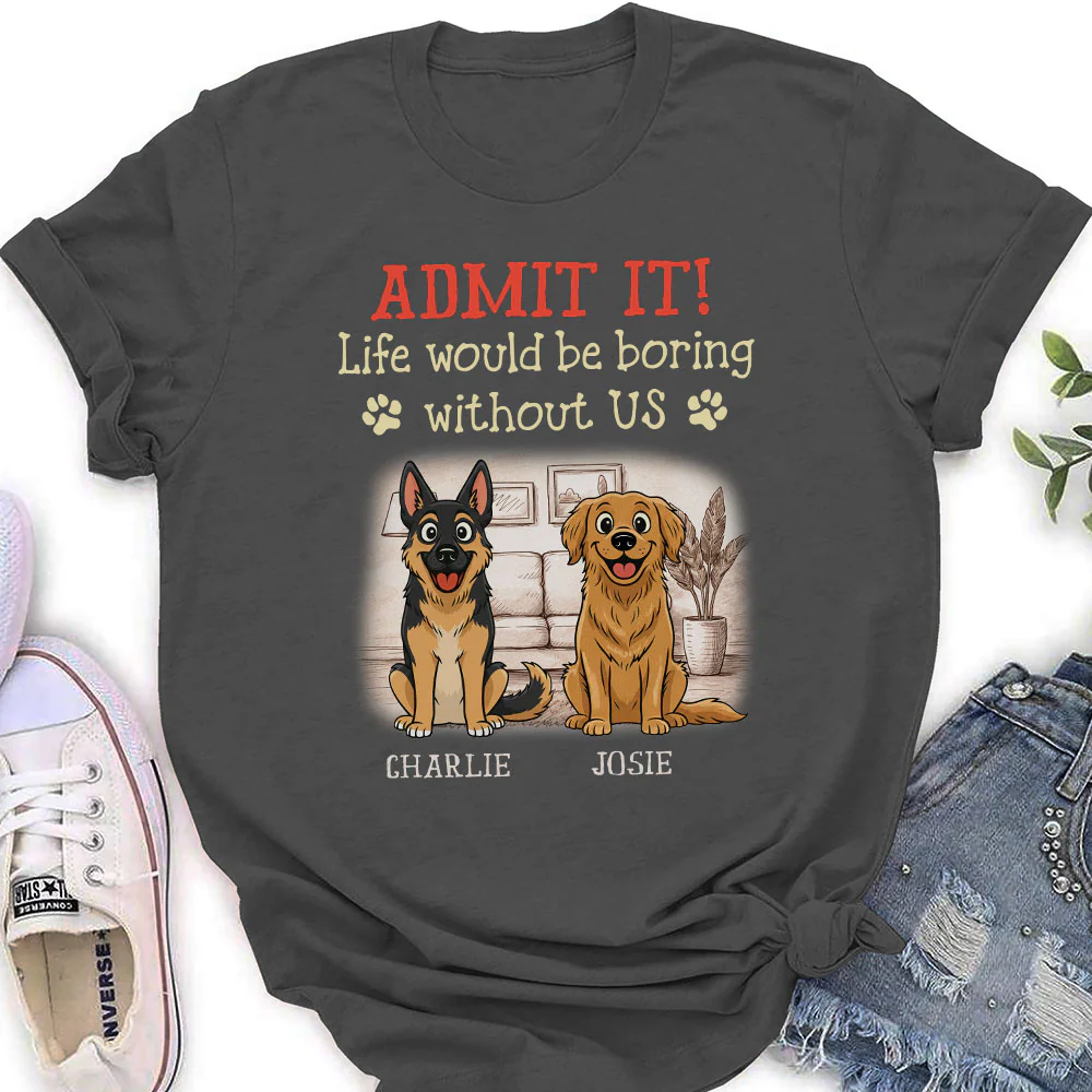 Storybook Dog Admits It - Personalized Custom Women's T-Shirt - Image 5