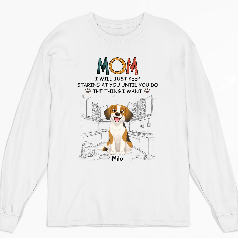 Storybook Dogs Keep Staring At You - Personalized Custom Long Sleeve T-Shirt