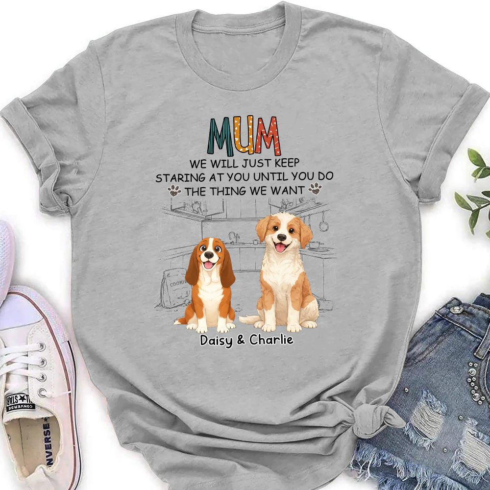 Storybook Dogs Keep Staring At You - Personalized Custom Women's T-Shirt - Image 2
