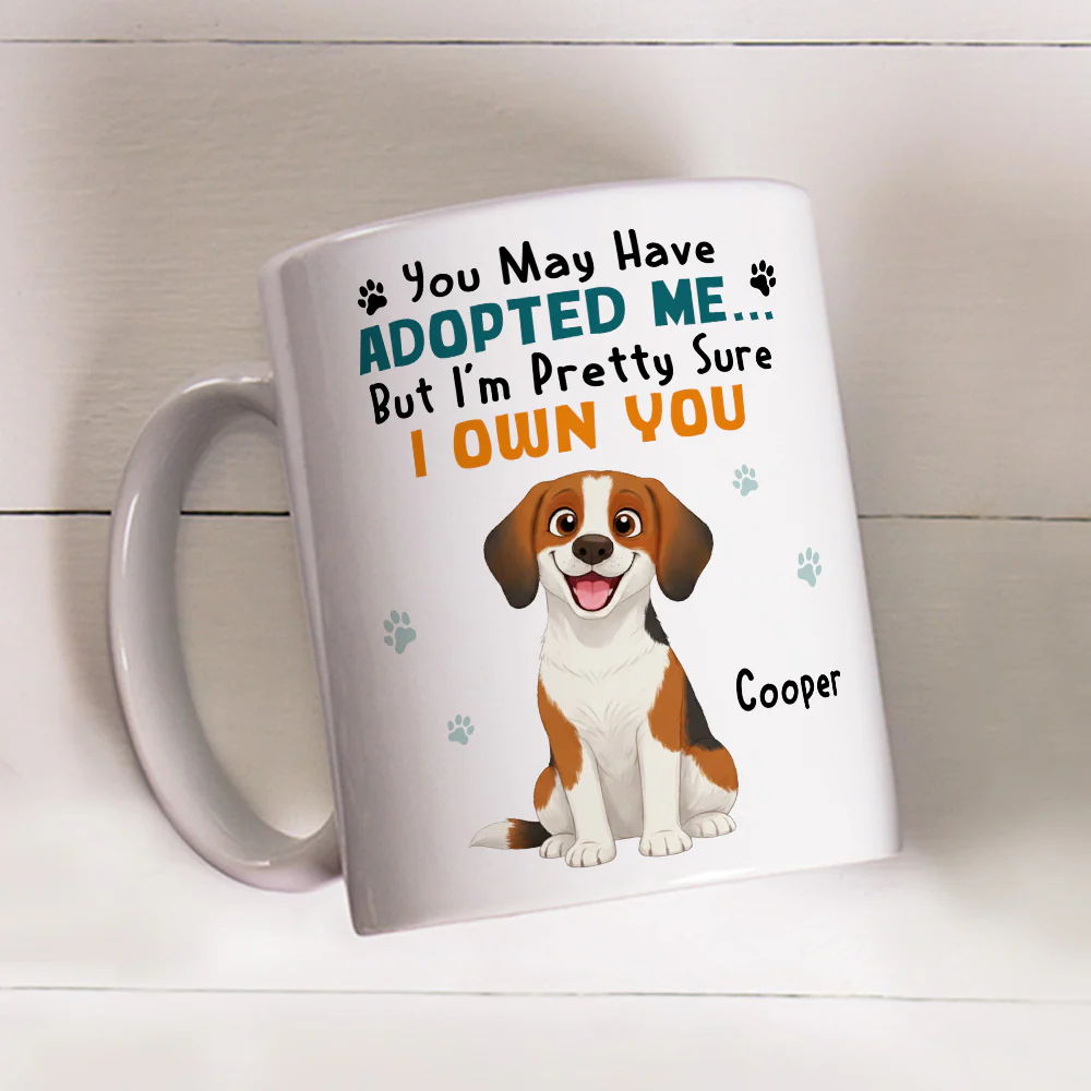 Storybook Dogs Own You - Personalized Custom Coffee Mug - Image 2
