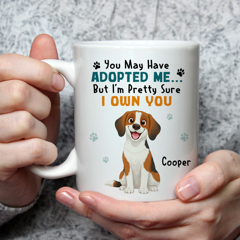 Storybook Dogs Own You - Personalized Custom Coffee Mug - Image 3
