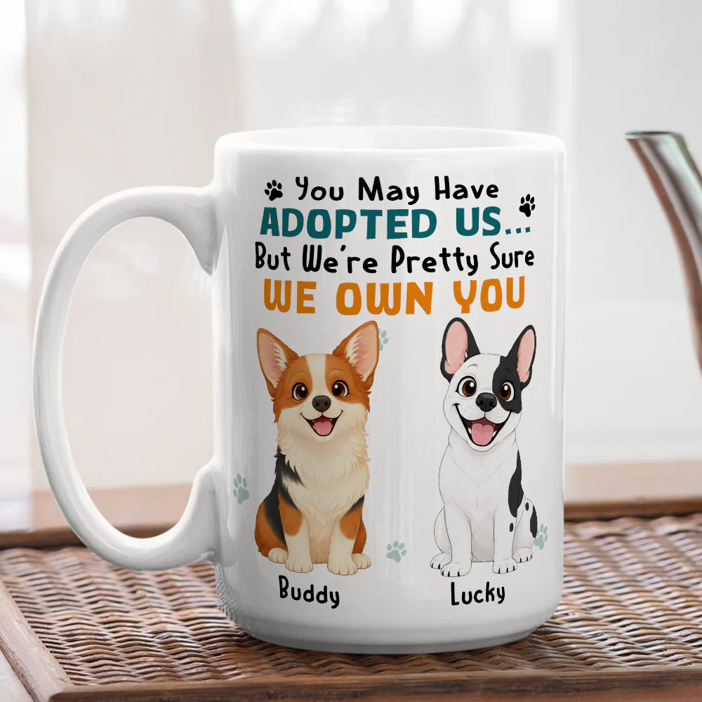 Storybook Dogs Own You - Personalized Custom Coffee Mug - Image 4