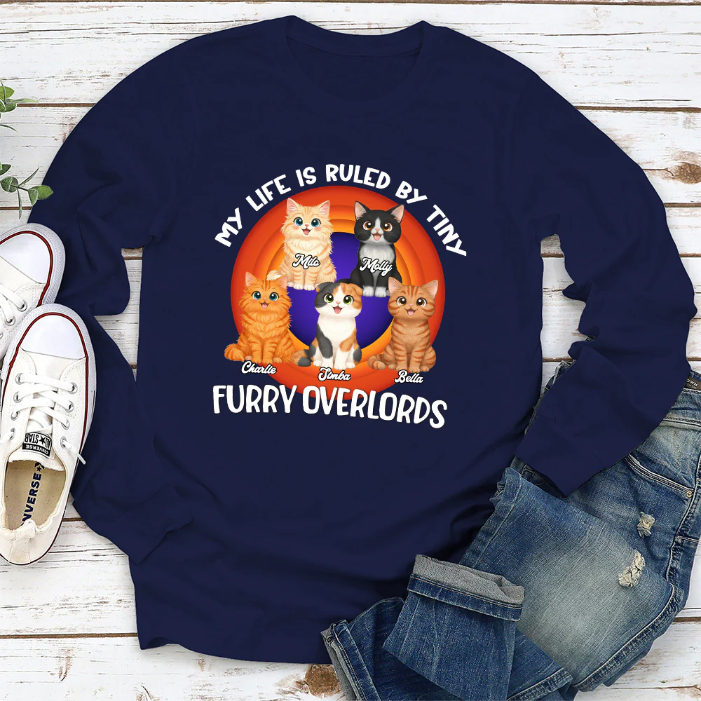 Storycat Rules Human - Personalized Custom Long Sleeve T-Shirt - Image 2