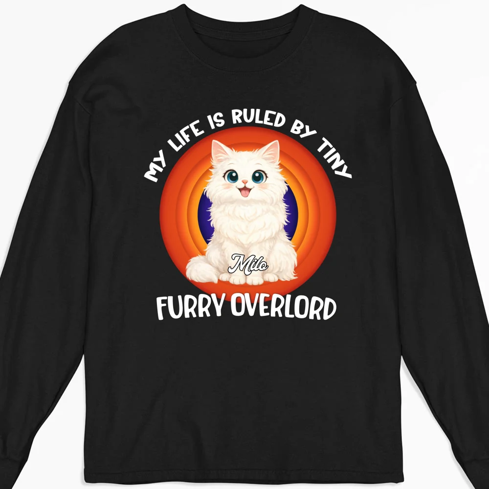 Storycat Rules Human - Personalized Custom Long Sleeve T-Shirt - Image 4