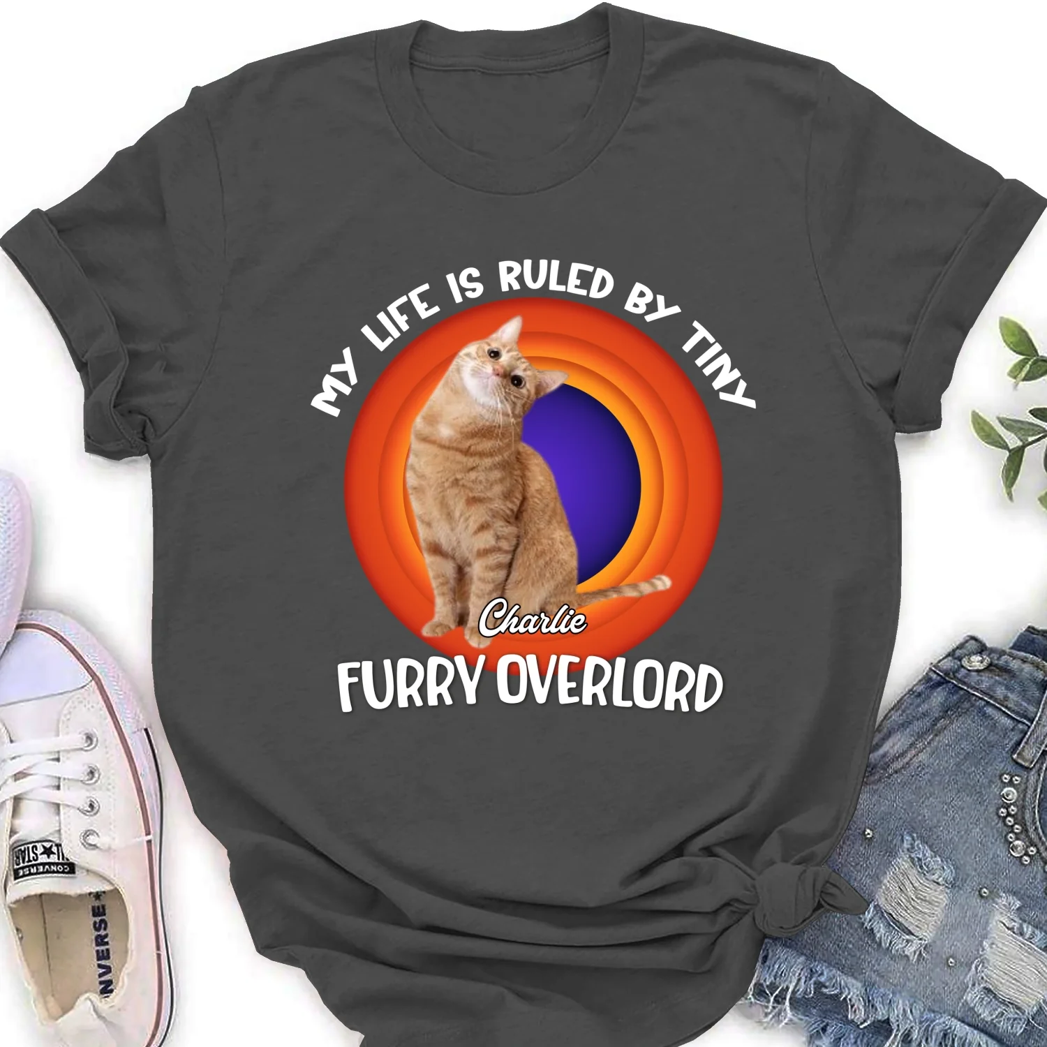 Storycat Rules Human Photo - Personalized Custom Women's T-Shirt - Image 10